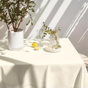 Goldea față de masă decorativă rongo deluxe - crem cu luciu satinat 120 x 120 cm