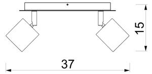 Spot DEMIA 2xGU10/8W/230V bej