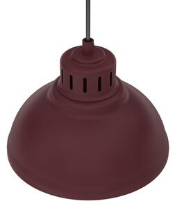 Lustră suspendată cu cablu SVEN 3xE27/15W/230V burgundiu