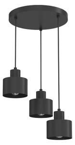 Lustră suspendată pe cablu PARKLA 3xE27/15W/230V neagră
