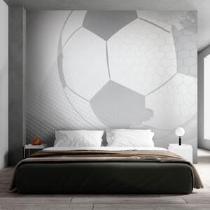 Fototapet Mingea de fotbal alb cu un fundal alb, Fototapet copii, Fototapet populare, u72781 - Tapeko.ro