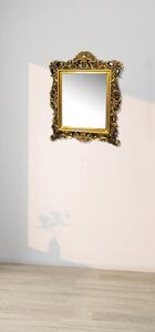 Oglindă decorativa de perete, cu ramă auriu antic, 64x84 cm