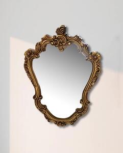 Oglindă decorativa de perete, cu ramă auriu antic, 67x87 cm