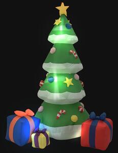 Decorațiuni brad Crăciun gonflabil LED interior/exterior 240 cm