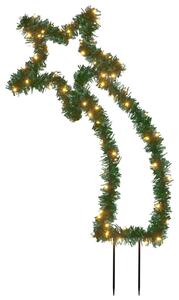 Decorațiune meteorit cu lumini de Crăciun/țăruși 80 LED 62 cm