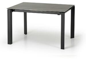 Masa extensibila HORIZON, gri/negru, ceramica, 120/180x85x76 cm