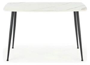 Masa MARCO, alb/negru, 120x70x77 cm