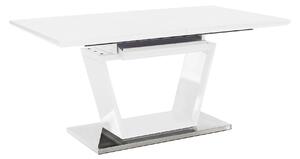 Masa extensibila PERAK, alb/crom, 160/220x90x76 cm