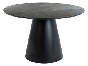 Masa ANGEL, gri inchis/negru, 120x120x76 cm