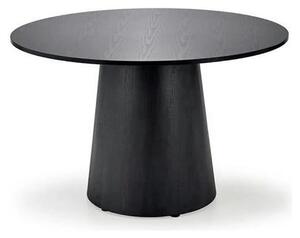 Masa de bucatarie rotunda GINTER, negru, 120x120x77 cm
