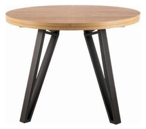 Masa rotunda 100 GALAXY, stejar artisan/negru, PAL laminat/metal