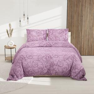 Lenjerie de pat din bumbac Culoare violet, LUSIA Dimensiune lenjerie de pat: 70 x 90 cm | 140 x 200 cm