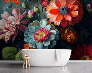 Tapet Splash floral, Fototapet 3D, Fototapet 3D Flori, u96631 : Uwalls.ro