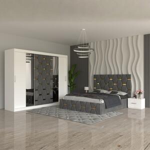 Dormitor Sofia Gri 160x200