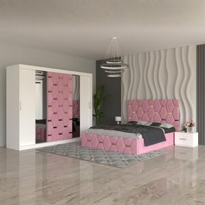 Dormitor Sofia Roz 160x200