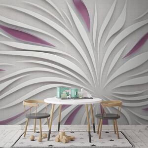 Tapet Floare abstractă pe țesătură în culori roz, Fototapet 3D, u06452v4 : Uwalls.ro