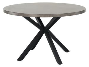 Masa MEDOR, gri carbon/negru, 120x120x76 cm