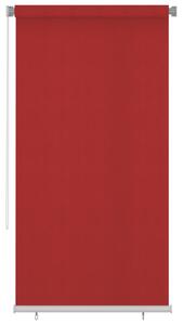Jaluzea tip rulou de exterior, roşu, 120x230 cm, HDPE
