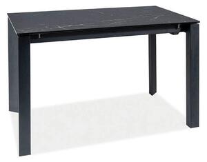 Masa extensibila METROPOL CERAMIC, negru, sticla securizata/ceramica