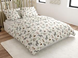 Lenjerie de pat din bumbac JUNGARI crem Dimensiunile lenjeriei: 70 x 90 cm | 140 x 200 cm