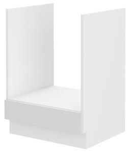 Dulap inferior de bucătărie pentru cuptor Lavera 60 D GAZ BB (Alb + Alb lucios). 1032338