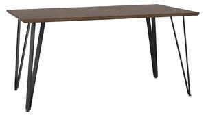 Masa FRIADO, stejar/negru, metal, 150x80x75 cm