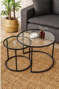 Set măsuțe cafea Besalur (Negru). 1107793