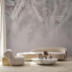 Tapet Frunze delicate care cad, Fototapet pădure, Fototapet Tropics, u48556v5d1 : Uwalls.ro