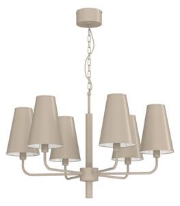 Candelabru cu lanț TORTOLA 6xE14/15W/230V bej