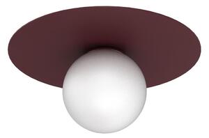 Plafonieră FLAT 1xE27/15W/230V, diam. 35 cm, burgund
