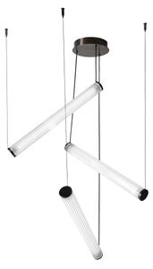 Zuma Line 1238 - Lustră suspendată LED dimabilă pe cablu COMO LED/64W/230V 2700-6500K, neagră, cu telecomandă