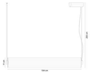 Zuma Line 1236 - Lustră LED reglabilă pe cablu COMO LED/39W/230V 2700-6500K neagră + telecomandă