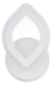 Aplica LED Klausen Rhodos AP1 28W Smart cu Telecomanda, 2300lm, Reglabila 3000-6500K, Design Modern Alb, Dimensiuni Compacte 9x26x16 cm, IP20