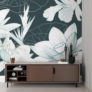 Tapet Flori tropicale, Fototapet Flori, w00323 : Uwalls.ro