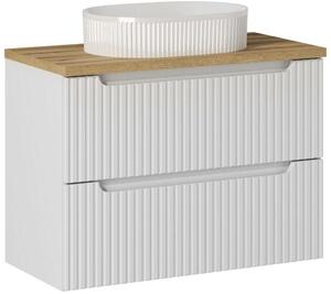 Set dulap Comad Nova White NOVA WHITE 82-80-2S, lavoar Comad Beyond BEYOND 5 WHITE ( E-6564 ), NOVA OAK A 89-80