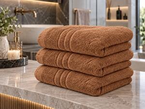 Prosop CONFORT Maxi 100x200 cm maro, 100% bumbac