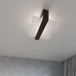 Sollux Lighting Feniks lampă de tavan 2x60 W lemn-maro SL.0074