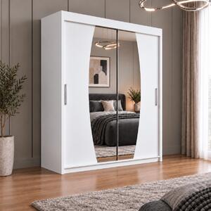 Dressing Cami, 120x60x200cm, cu oglinda, Alb, Pal 18 mm