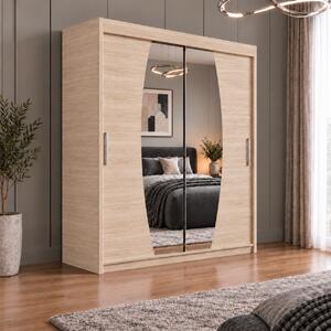 Dressing Cami, 120x60x200cm, cu oglinda, Sonoma, Pal 18 mm