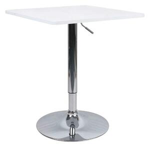 Masa bar FLORIAN 2 NEW, alb/crom, 60x70/91 cm
