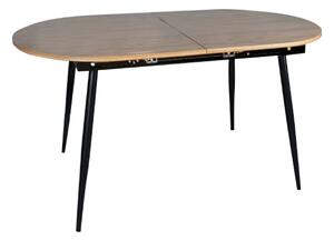 Masa extensibila TAMERON, stejar inchis/negru, 150/190x80x75 cm