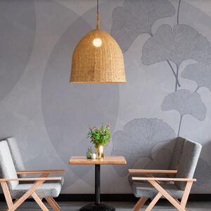 Tapet Frunze mari de ginkgo și culoare albastră cu geometrie, Fototapet 3D, Fototapet 3D Frunze, w01465v1 : Uwalls.ro