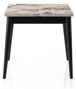 Masa extensibila TOTEM 3042, alb cu efect de marmura, PAL melaminat, 8