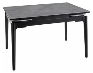 Masa extensibila SENTO, gri cu efect de marmura, ceramica/lemn, 120/18