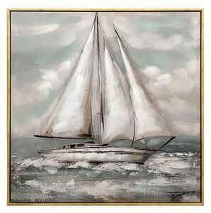 Tablou pe pânza cu rama Siedo I, Pânza, Multicolor, 70x70 cm