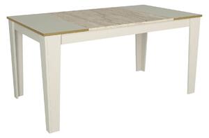 Masa VEYRON, crem/bej cu efect de marmura, PAL melaminat, 145x85x76 cm