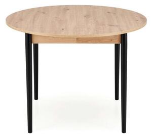 Masa extensibila PIVOT, stejar artisan/negru, PAL laminat/lemn, 102/14