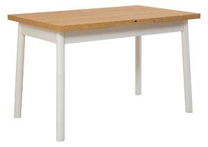 Masa extensibila OLIVER OPEN, stejar/alb, PAL melaminat, 120/153x75x77