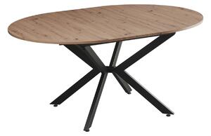 Masa extensibila ABERO TIP 1, stejar sonoma/negru, 100/140x100x75 cm