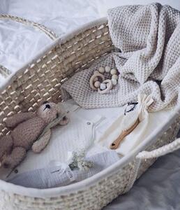 Cosulet bebe pentru dormit handmade din material ecologic Ahoj Baby natur, include salteluta